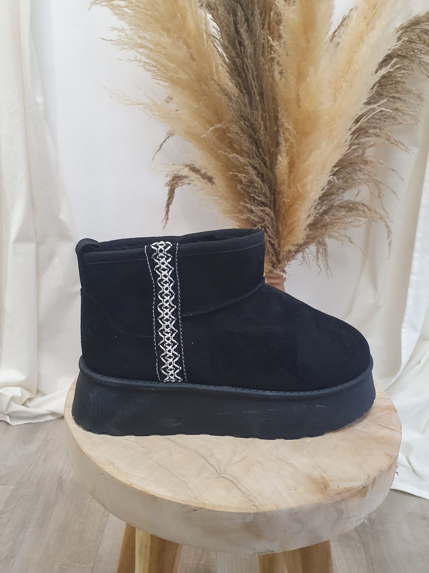 High fur-lined boots