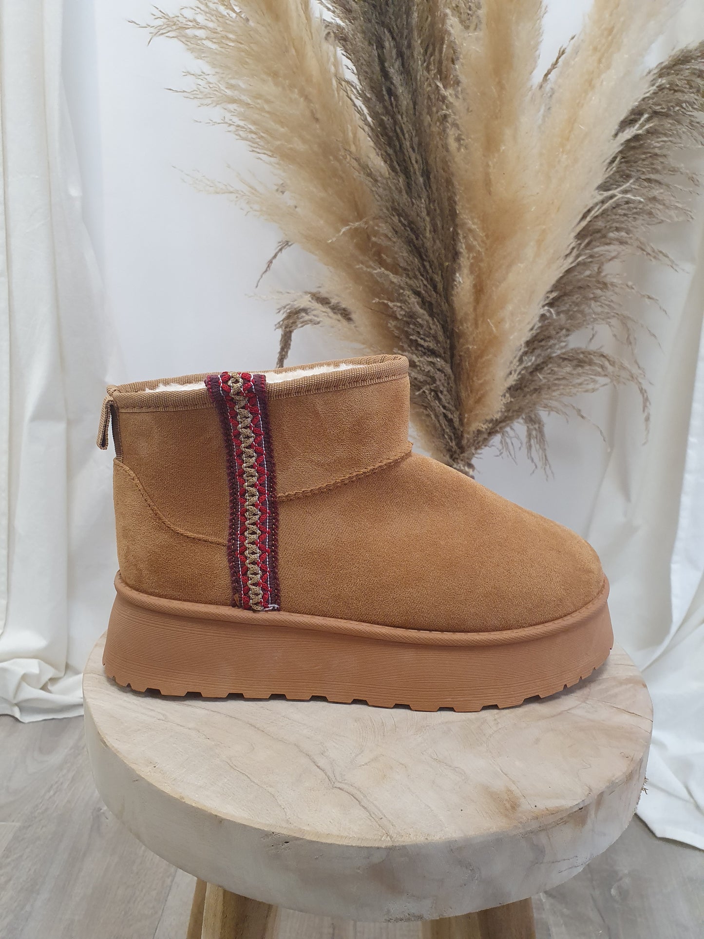 High fur-lined boots