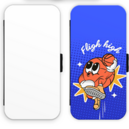 IPHONE personnalisable - contour noir avec rabat