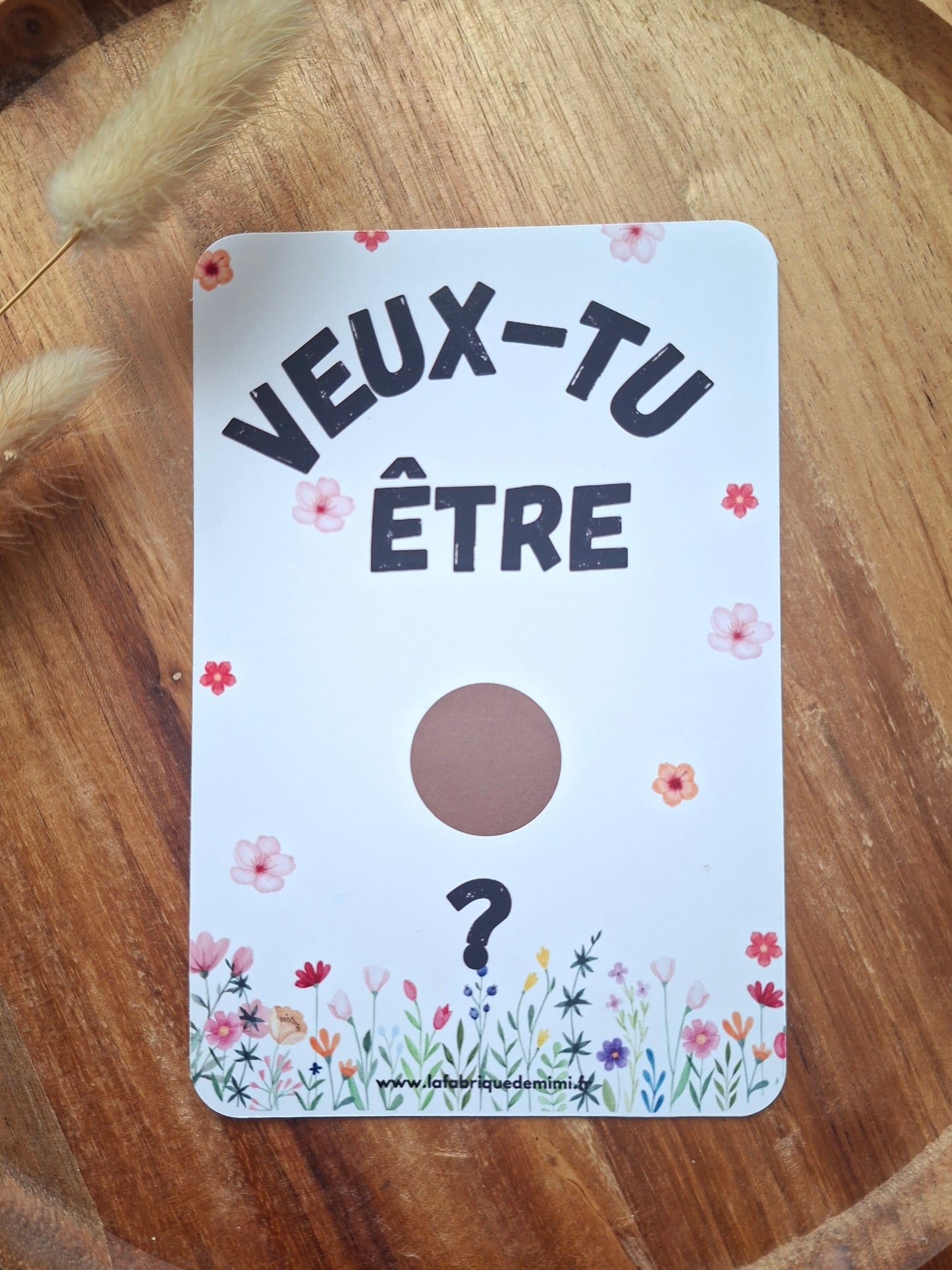Carte à gratter annonce