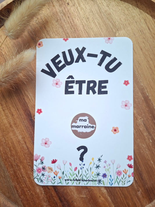 Carte à gratter annonce