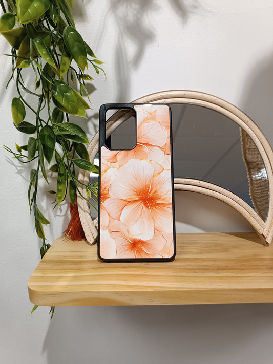 Coque SAMSUNG GALAXY S FLEURS ROSE