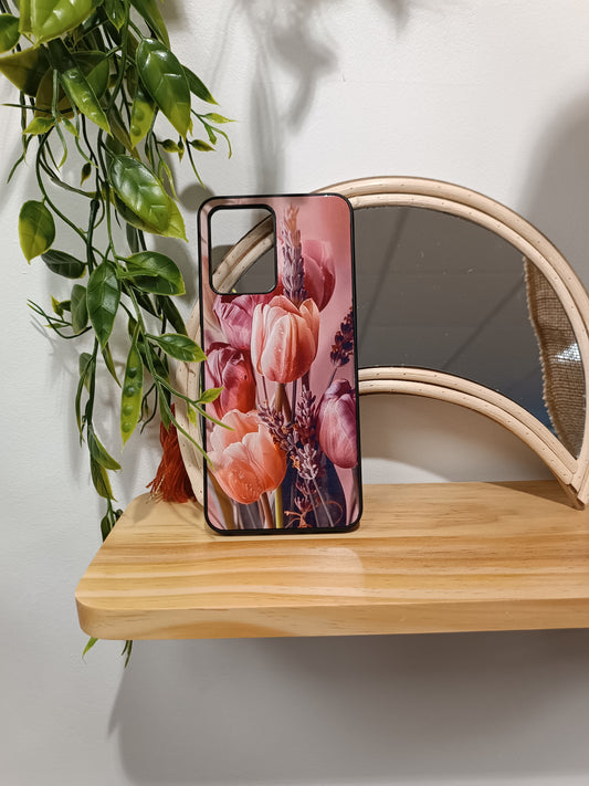 Coque IPHONE TULIPE VIOLETTE