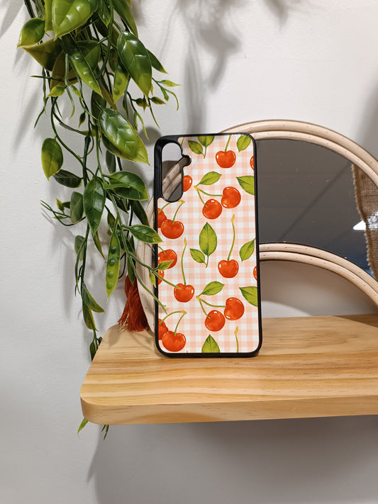 Coque IPHONE CHERRY VICHY