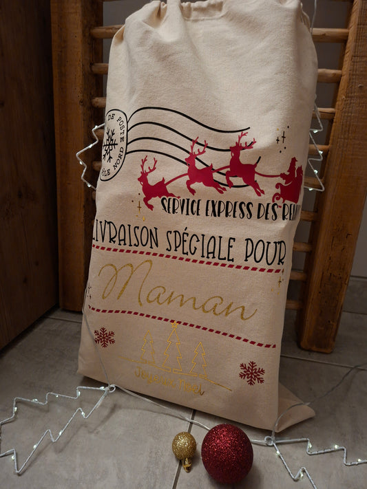 Hotte de Noël personnalisable