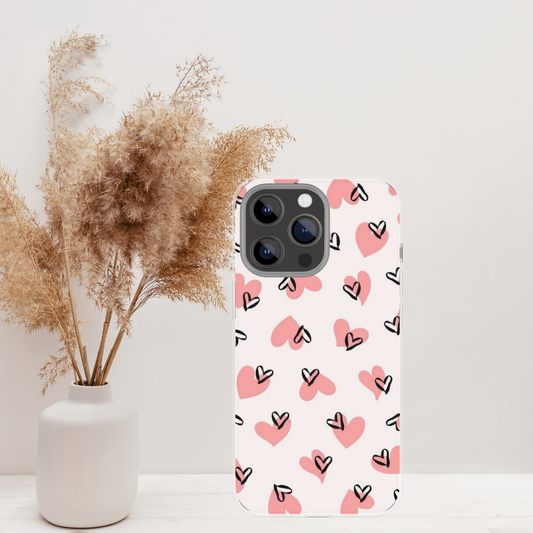 Coque GOOGLE PIXEL PINK HEART