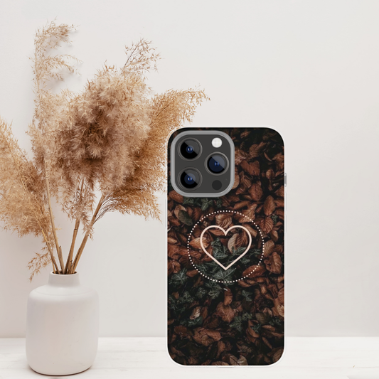 Coque IPHONE COEUR AUTOMNALE